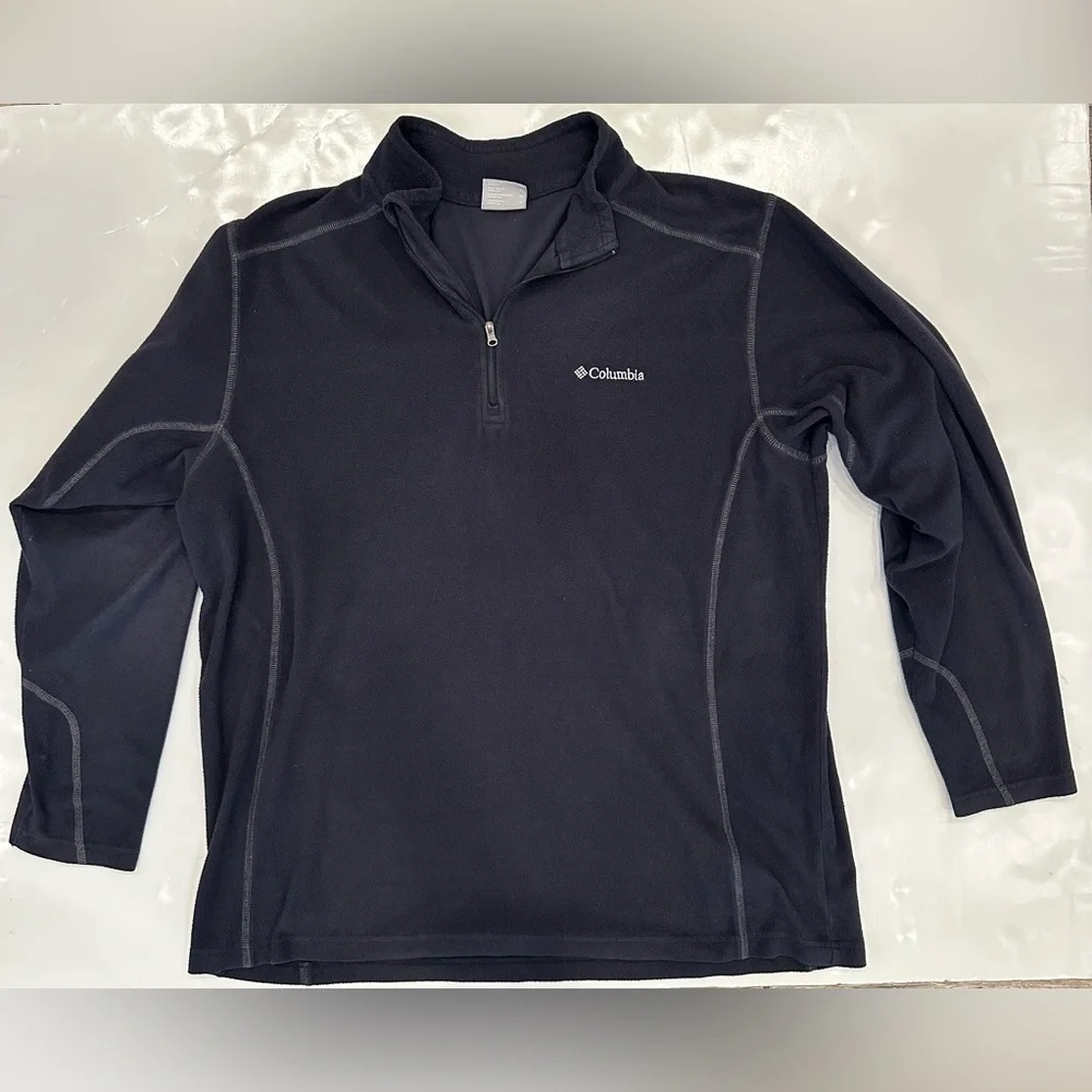 The North Face And Columbia Men’s Lot Of 2 Fleece Pullovers Black Size XL - Picture 8 of 11